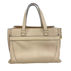 LOEWE Gate Top Handle Handbag Shoulder Bag Beige